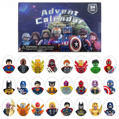 Adventskalender mit Superhelden-Minifiguren
